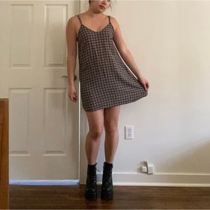 American Eagle Plaid Slip Dress